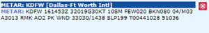 METAR report for KDFW [Dallas-Ft Worth Intl]