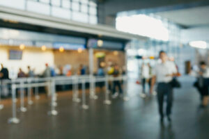 Travelers at airport