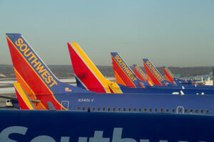 A row of Southwest Airlines Boeing 737s at Baltimore International (BWI). | Photo: SkyCaptain86