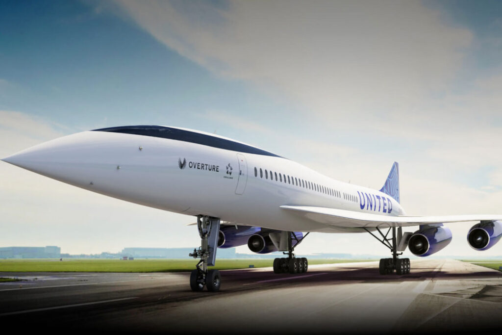 A conceptual design of Boom Supersonic's Overture aircraft | Photo boomsupersonic.com
