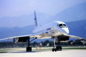 Famous supersonic airplane Concorde run by Air France on a rare visit to Austria during an airport open day | Photo: Erich Karnberger