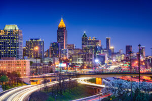Atlanta, Georgia, downtown skyline.
