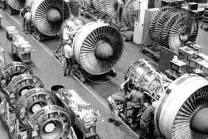 Moderately accelerating a large amount of bypass air provided more power with greater efficiency to meet the requirements of larger, heavier aircraft with greater payloads. | Photo: prattwhitney.com