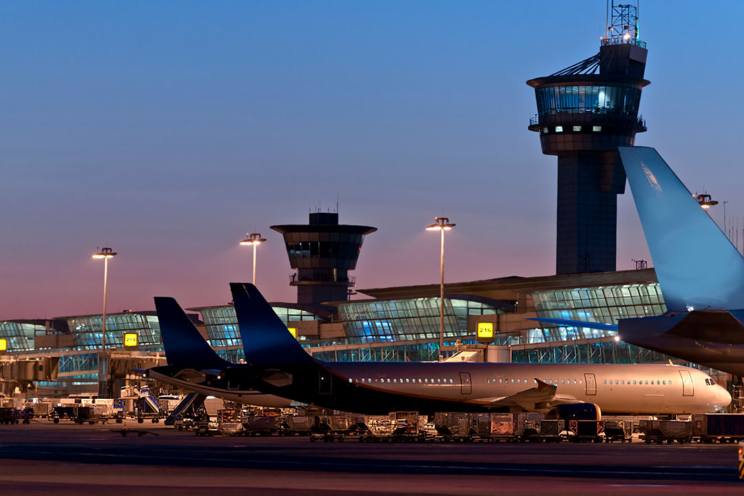Air Traffic Control tower at Atatürk Airport.