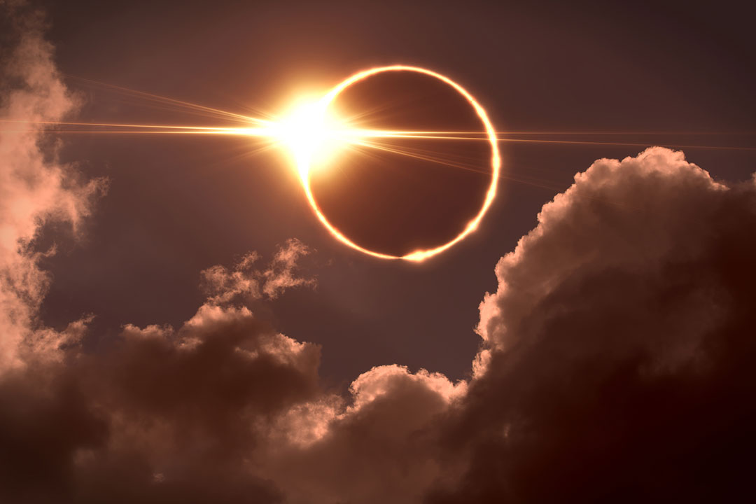 Total eclipse of the Sun.