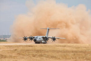 An Airbus A400M Atlas kicks up dusk | Photo: airbus.com