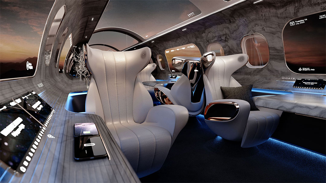 Rosen’s original vision for the cabin of the future | rosenaviation.com