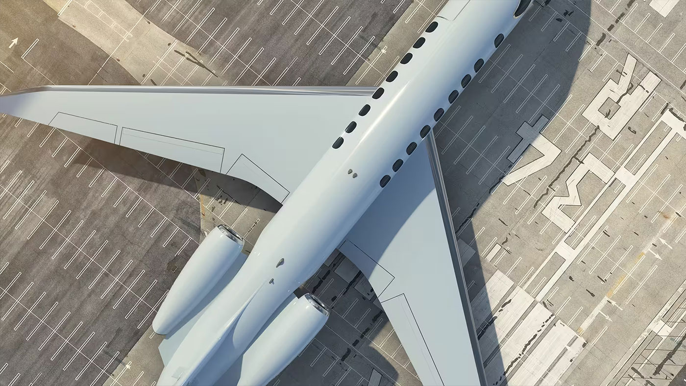 Aerial view of the SJ36 light jet. | Photo: syberjet.com