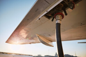 Refueling Ground service before flight.