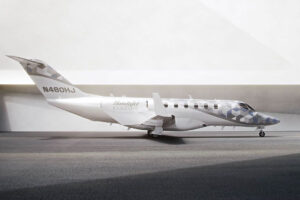 Honda Motor’s aircraft unit has achieved a new milestone in aviation e-mobility by designing one of its models to successfully fly on 100% sustainable aviation fuel (SAF). | Photo: hondajet.com