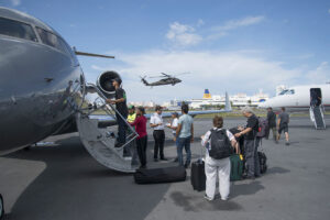 San Juan, Puerto Rico, USA September 8 2017: Donated Bombardier Challenger 604 delivering relief supplies and medical personnel following Hurricanes Irma and Maria. | Photo: Alan David Staats