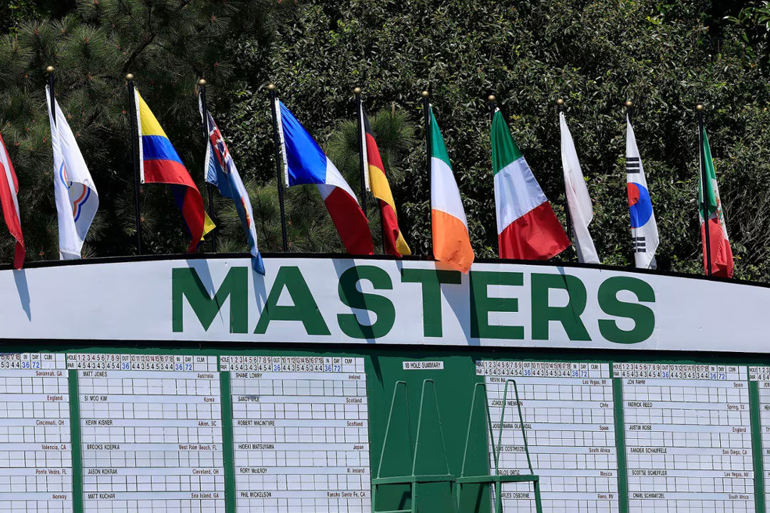The Masters' Leaderboard | Photo: masters.com