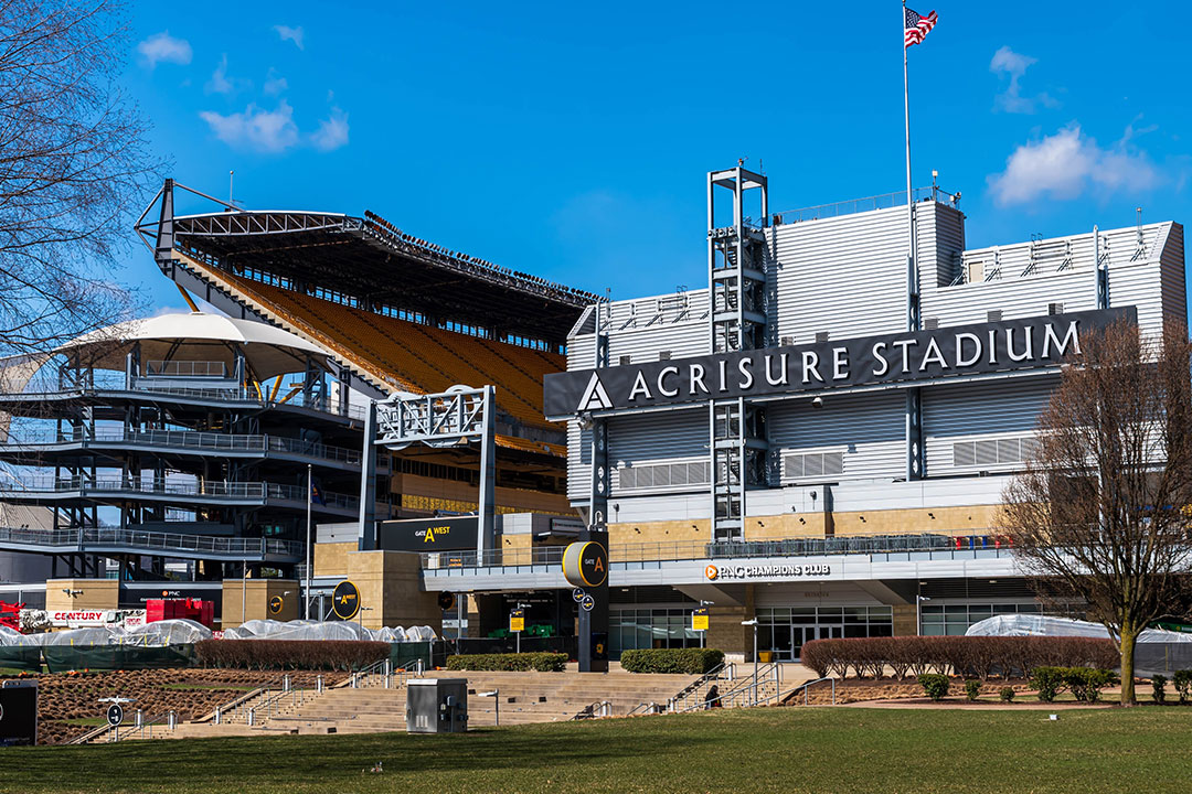 Outside of the open end of Acrisure Stadium | Photo: woodsnorthphoto