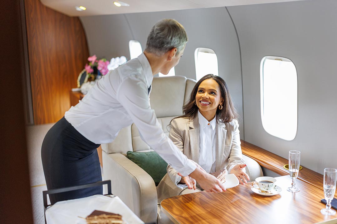 Moving beyond fixed airline menus, private charters offer personalized dessert and espresso service tailored to your specific cravings and schedule.