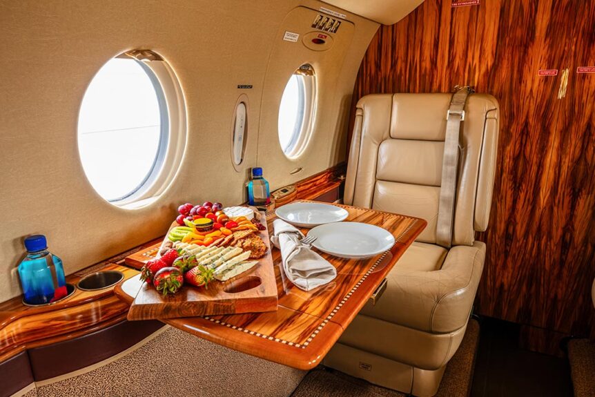 Private Jet Catering vs. Commercial Airlines: Why Food at 40,000 Feet Tastes Better on a Charter
