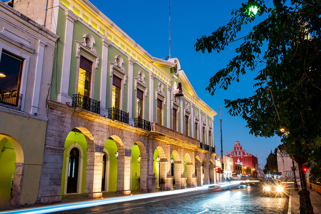 View of the Merida streets.
