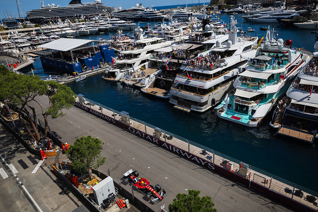 Lewis Hamilton of Great Britain and Scuderia Ferrari during Formula One Monaco Grand Prix | Photo Jay Hirano