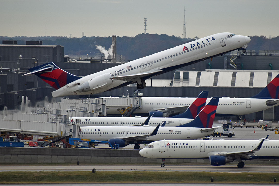 Delta Air Lines aircraft at Hartsfield-Jackson Atlanta International Airport